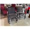 Image 1 : NEW 2 Pc Sling Glider Chair Set (Black)