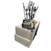 Image 1 : 4 PC - Mastercraft electric Chainsaw, Fireplace Paper Stand, x2 Steel & Leather Firewood Stands
