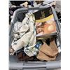 Image 2 : Group lot - 4 Bins Containing Towels, Ties, Socks, Tights, Misc Clothing