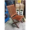 Image 2 : 11 Pc - Lot of Outdoor Wooden Chairs
