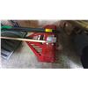 Image 3 : Under Table lot - Gardening Tools Including Rakes, Hoe, Snow Shovel & Push Broom
