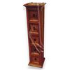 Image 2 : 4 Pc - x3 Rustic Pine CD Stands - Mirror w/ Gold Frame (48x38")