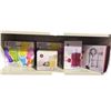 Image 1 : Shelf lot - 12 Frosted Pilsner Glasses, Gin & Tonic Glasses, Glass Pitcher w/ Stirring Rod, Bar Tool