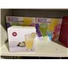 Image 2 : Shelf lot - 12 Frosted Pilsner Glasses, Gin & Tonic Glasses, Glass Pitcher w/ Stirring Rod, Bar Tool