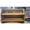 Image 2 : Table lot - Office Table (36x72x29") + x2 Stools, Wooden Display Cabinet (5 Shelf) & Kohler Medicine