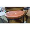 Image 3 : Table lot - Office Table (36x72x29") + x2 Stools, Wooden Display Cabinet (5 Shelf) & Kohler Medicine