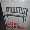Image 2 : 2 Pc - Patio Express Powder Coated Steel Park Benches