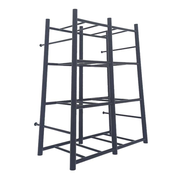 6 Pc - Pro Slat Bin Warehouse Heavy Duty 8 Tote Storage Racks