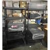 Image 1 : Group of 2 Plastic Shelving (73.5x35x23") & Extra Plastic Shelves