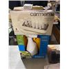 Image 2 : Misc lot - Carment 16 Hair Rollers, Steam Cleaner, Bespoke Featherweight Ceramic Hair Dryer, Clocks,