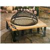 Image 2 : Embossed Copper Cook Pot Including - Spark Arrestor, Fire Poker, Porcelain Cooking Grate