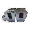 Image 1 : Under Table lot - Stacks of Plastic Storage Bins