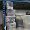 Image 2 : Cubby lot - Whole Cubby Full of Plastic Storage Bins + Misc Items