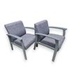 Image 1 : Set of 2 new grey fabric Patio Armchairs
