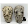 Image 2 : "Day Of The Dead" - Group of 2 Lenape masks