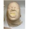 Image 2 : Group of 2 assorted unfinished silicone masks w/ foam casts - these were used by medical students to