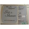 Image 1 : "The Good Doctor" Season 5 Engagement Party - Set of 2 Lea & Shawn Engagement framed wall hangings -