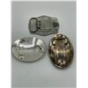 Image 8 : Group of assorted silverware and belt buckles