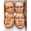 Image 2 : "Singularity" - Background masks - Group of 8 plastic masks and 1 skinless mask