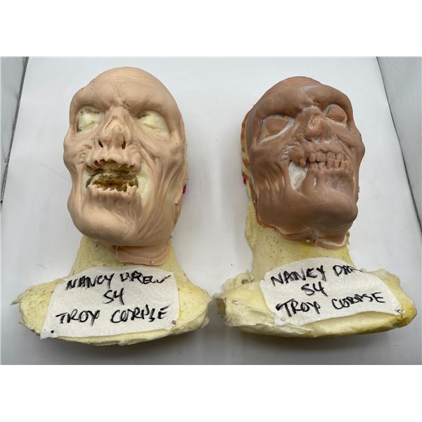  Nancy Drew  Season 4 - Group of 2 Troy Corpse Face prosthetics w/ casts