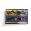 Image 2 : "The Good Doctor" - Group of 2 Motorcycle framed wall hangings - large print approx. 43in x 31in (gl