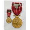 Image 2 : 2pc Canadian Forces Service Medals Elizabeth II Dei Gratia Regina Canada (with case)
