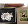 Image 3 : Group of assorted framed set dec dressing wall hangings
