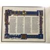 Image 2 : Framed Medieval Manuscript Ornamental Limited Edition #105/1000 (approx. 33in x 29 1/2in) wall hangi