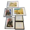 Image 1 : Group of assorted framed set dec dressing wall hangings