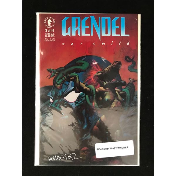 DARK HORSE COMICS NO.3/10 GRENDEL WAR CHILD (SIGNED BY MATT WAGNER)