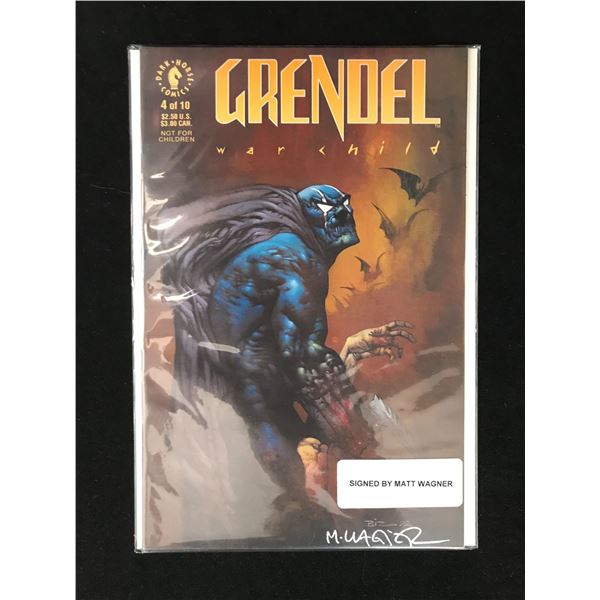 DARK HORSE COMICS NO.4/10 GRENDEL WAR CHILD (SIGNED BY MATT WAGNER)