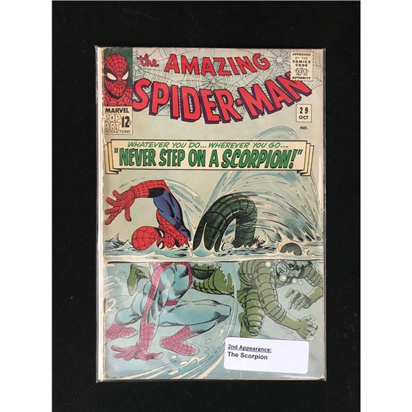 MARVEL COMICS NO.29 THE AMAZING SPIDERMAN (2ND APP THE SCORPION)