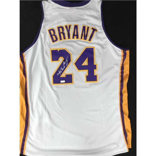 KOBE BRYANT SIGNED L.A LAKERS MITCHELL AND NESS JERSEY (PANINI COA)
