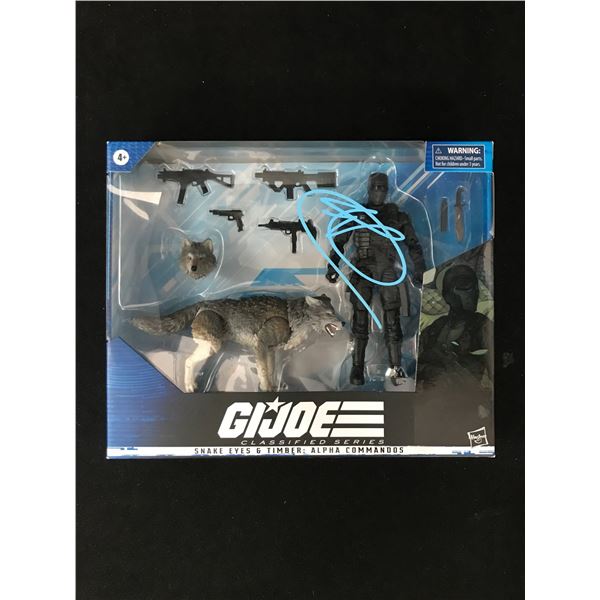 RAY PARK SIGNED G.I. JOE SNAKE EYES AND TIMBER FIGURES (WWOC COA)