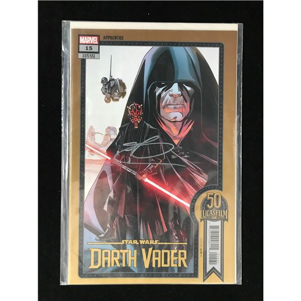 MARVEL COMICS NO.15 STAR WARS DARTH VADER SIGNED BY RAY PARK (WWOC COA)