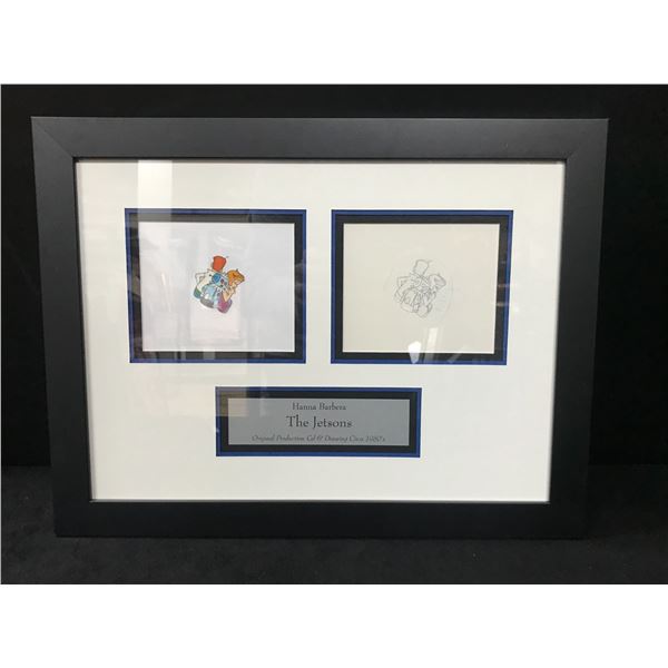 1980 THE JETSONS HANNA BARBARA ORIGINAL PRODUCTION CELL AND DRAWING