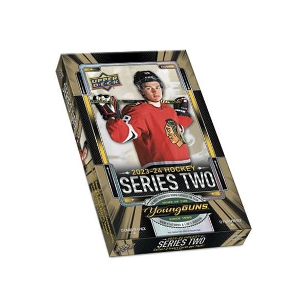 SEALED 2023-24 UPPER DECK SERIES 2 HOBBY BOX (BEDARD YOUNG GUNS ROOKIE)