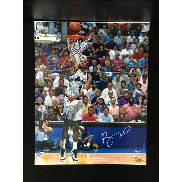 PENNY HARDAWAY SIGNED ORLANDO MAGIC 16 X 20 (BECKETT COA)