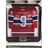 Image 1 : LTD. EDITION CUSTOM FRAMED MAURICE RICHARD SIGNED STAT JERSEY 9/99 AUTOGRAPH AUTHENTIC