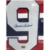 Image 2 : LTD. EDITION CUSTOM FRAMED MAURICE RICHARD SIGNED STAT JERSEY 9/99 AUTOGRAPH AUTHENTIC