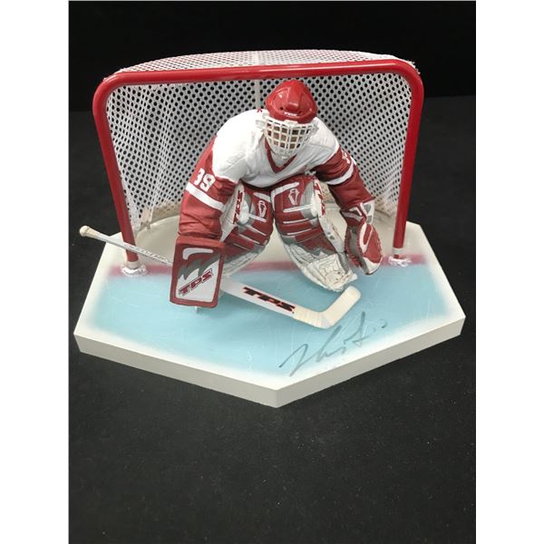 DOMENIC HASEK SIGNED MCFARLANE FIGURE