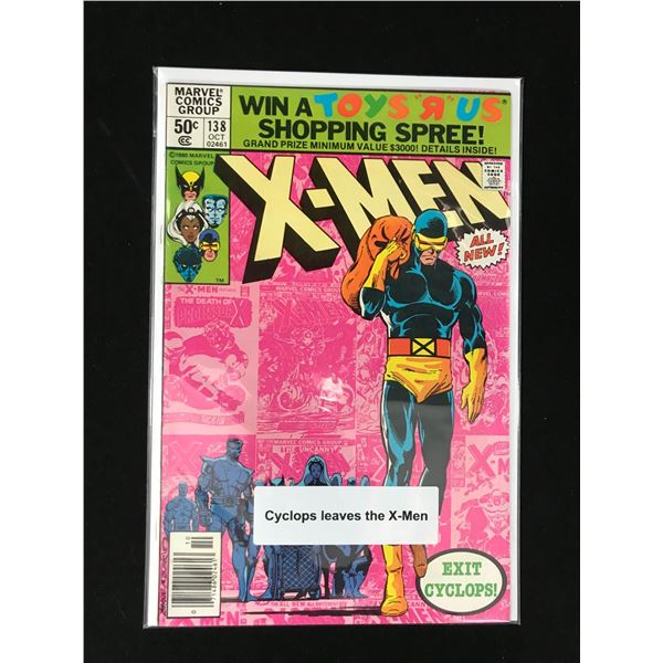 MARVEL COMICS NO.138 X-MEN (CYCLOPS LEAVES X-MEN)