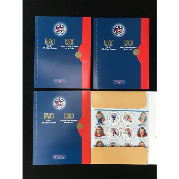 NHL ALL STAR GAME UNCUT STAMP SHEETS