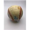 Image 2 : NY YANKEE GREATS (DIMAGGIO,MARIS,BERRA,,,) SIGNED BASEBALL (PSA LOA)