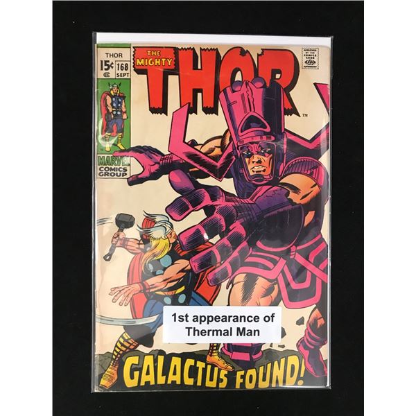 MARVEL COMICS NO.168 THE MIGHTY THOR (1ST APP OF THERMAL MAN)
