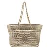 Image 1 : Chanel Silver Quilted Lambskin Igloo Tote Bag
