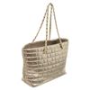 Image 3 : Chanel Silver Quilted Lambskin Igloo Tote Bag