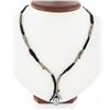 Sarah Graham Manzanita Cobalt Chrome 18k Gold Diamond & Tahitian Pearl Necklace