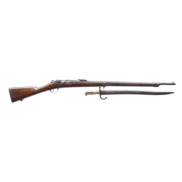 LOT OF TWO ANTIQUE MILITARY RIFLES.