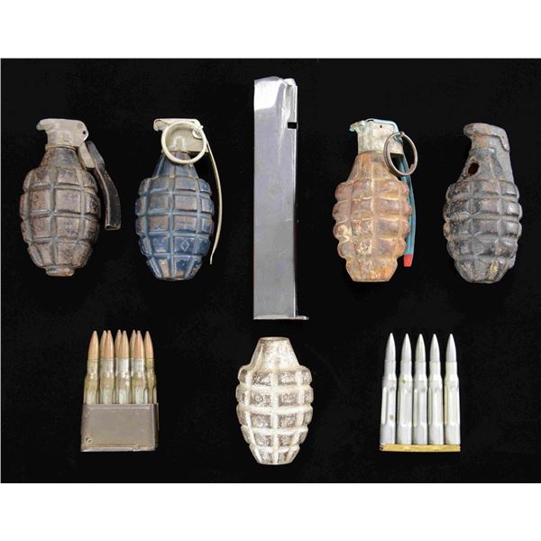 5 DUMMY GRENANDES, DUMMY CARTRIDGES &